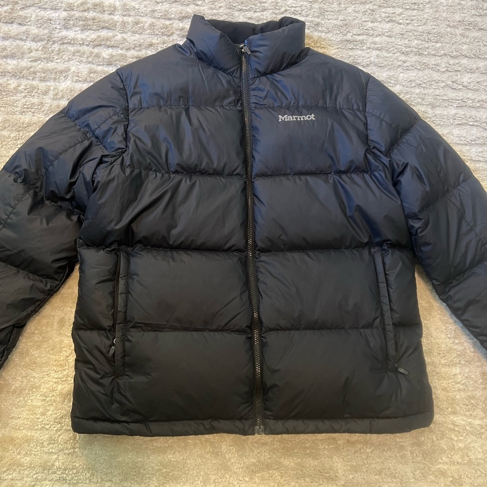 Marmot Men's Dark Blue Puffer Jacket